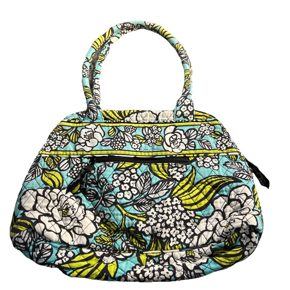 Vera Bradley purse and coin bag Shoulder Bag Satchel Tote green yellow lot 2 - Picture 6 of 12